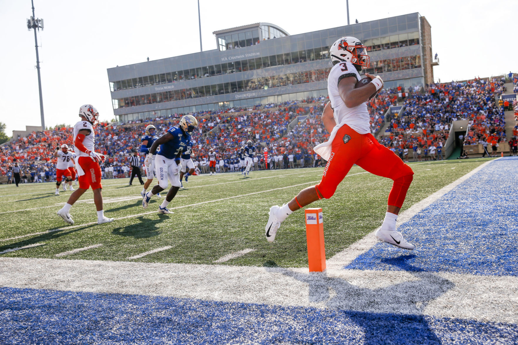 Quarterback Spencer Sanders received his toughest test from Tulsa defense